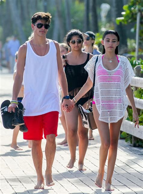 Madison Beer Relaxes at the Beach in a Bikini in Miami